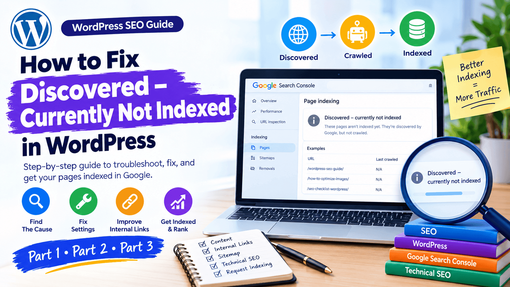 discovered currently not indexed in WordPress